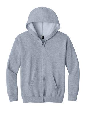 Gildan Youth Heavy Blend Full-Zip Hooded Sweatshirt. 18600B