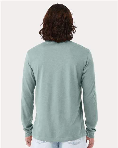 BELLA + CANVAS Heather CVC Long Sleeve Tee 3501CVC