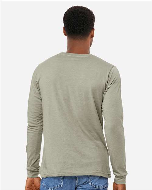 BELLA + CANVAS Heather CVC Long Sleeve Tee 3501CVC
