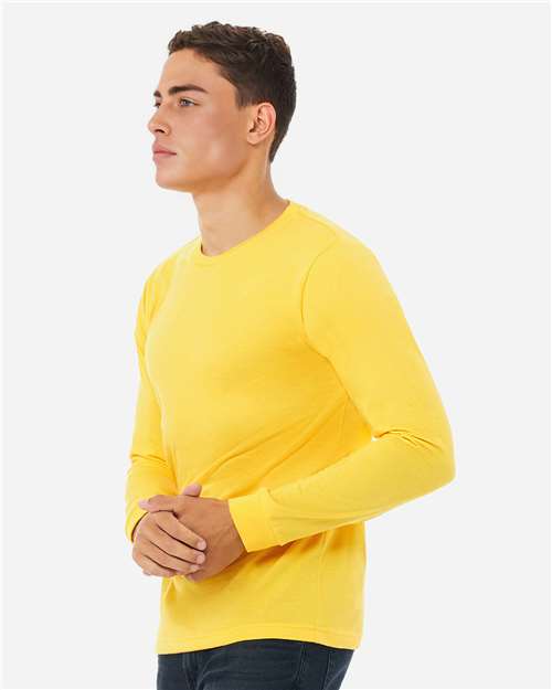 BELLA + CANVAS Heather CVC Long Sleeve Tee 3501CVC
