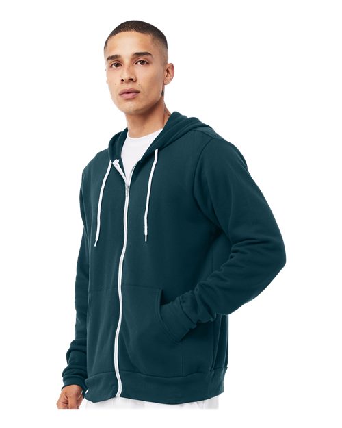 BELLA + CANVAS Unisex Sponge Fleece Full-Zip Hoodie Sweatshirt 3739