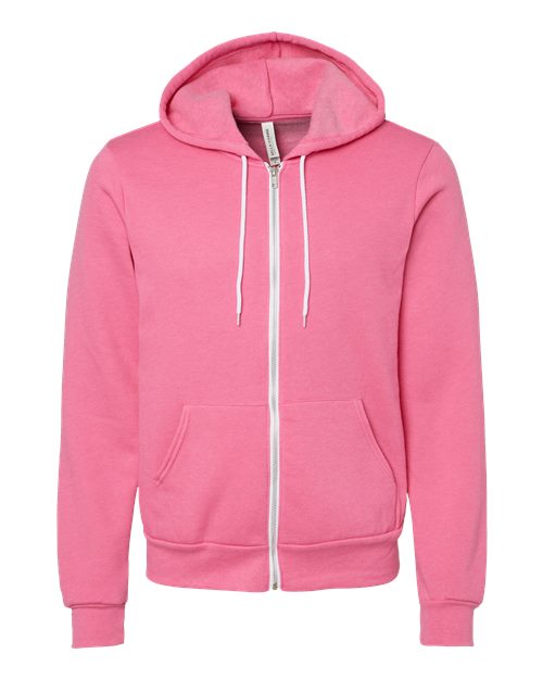 BELLA + CANVAS Unisex Sponge Fleece Full-Zip Hoodie Sweatshirt 3739
