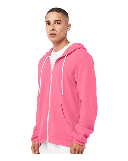 BELLA + CANVAS Unisex Sponge Fleece Full-Zip Hoodie Sweatshirt 3739