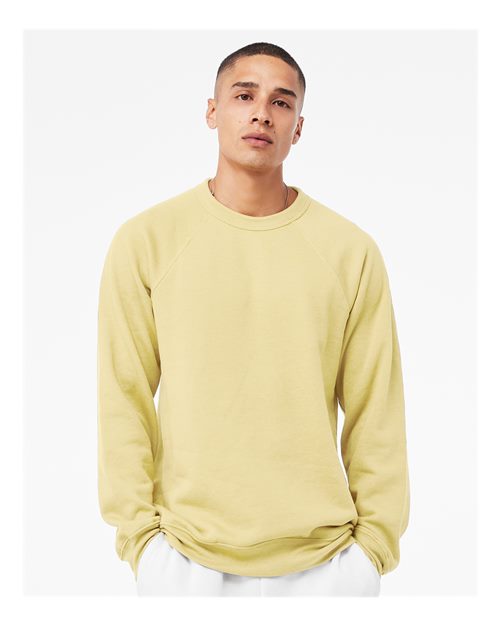 BELLA + CANVAS Unisex Sponge Fleece Raglan Crewneck Sweatshirt 3901