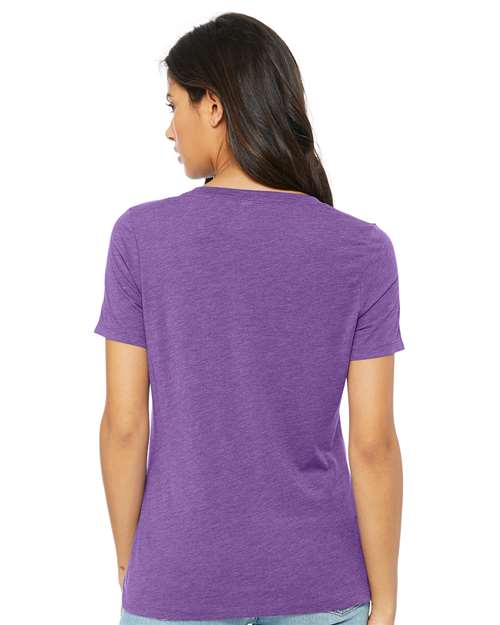 BELLA + CANVAS Women's Relaxed Triblend V-Neck Tee 6415