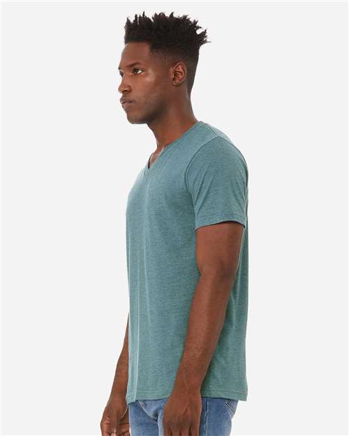 BELLA + CANVAS Unisex Heather CVC V-Neck Tee 3005CVC