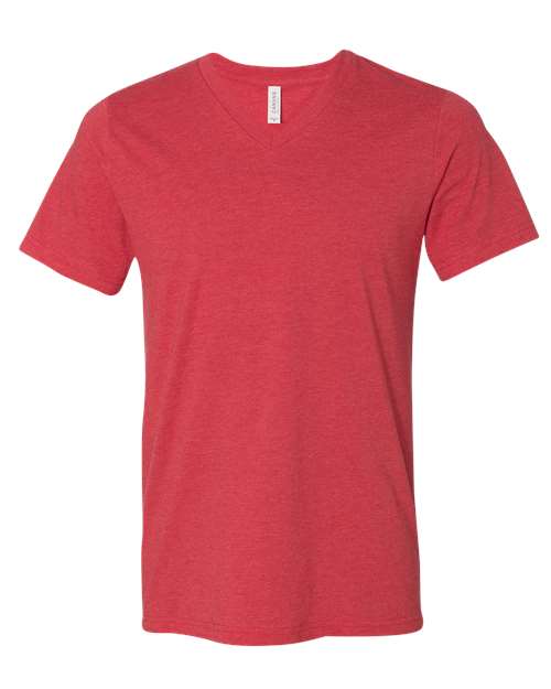 BELLA + CANVAS Unisex Heather CVC V-Neck Tee 3005CVC