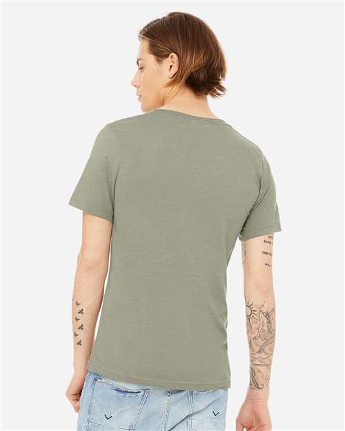 BELLA + CANVAS Unisex Heather CVC V-Neck Tee 3005CVC