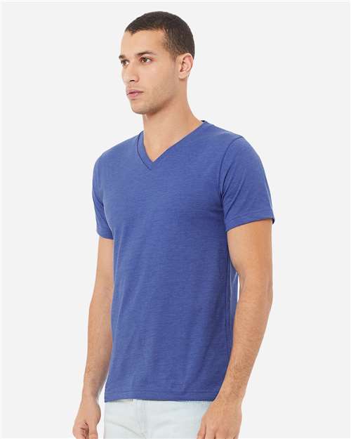 BELLA + CANVAS Unisex Heather CVC V-Neck Tee 3005CVC