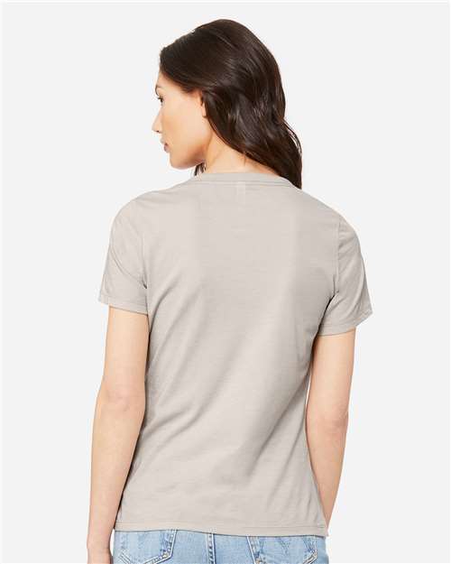BELLA + CANVAS Women's Relaxed Heather CVC V-Neck Tee 6405CVC