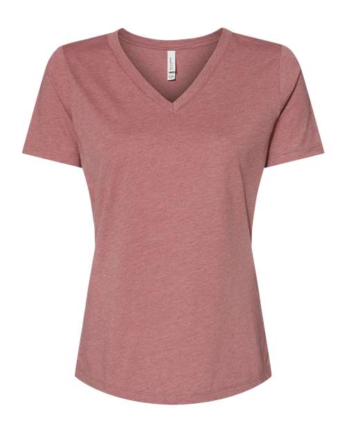 BELLA + CANVAS Women's Relaxed Heather CVC V-Neck Tee 6405CVC