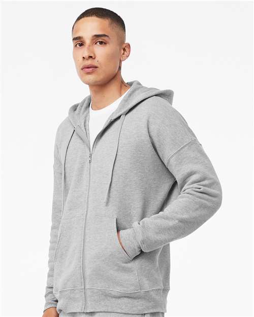 BELLA + CANVAS Unisex Sponge Fleece DTM Full-Zip Hoodie Sweatshirt 3759