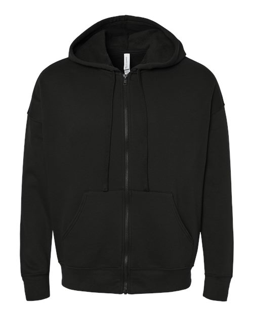 BELLA + CANVAS Unisex Sponge Fleece DTM Full-Zip Hoodie Sweatshirt 3759