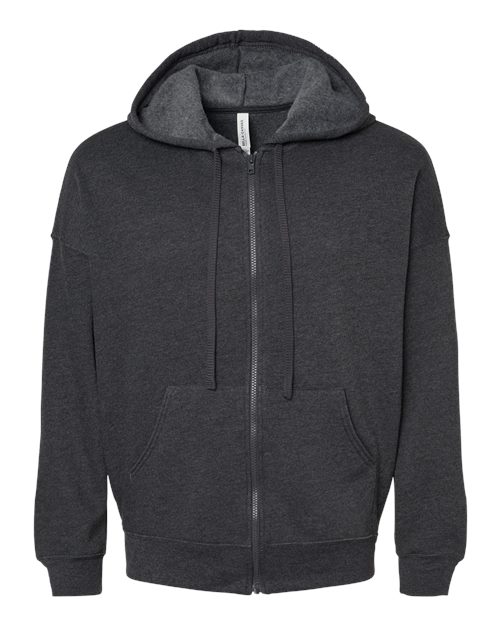 BELLA + CANVAS Unisex Sponge Fleece DTM Full-Zip Hoodie Sweatshirt 3759