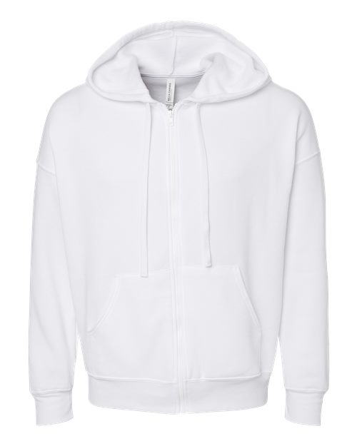 BELLA + CANVAS Unisex Sponge Fleece DTM Full-Zip Hoodie Sweatshirt 3759