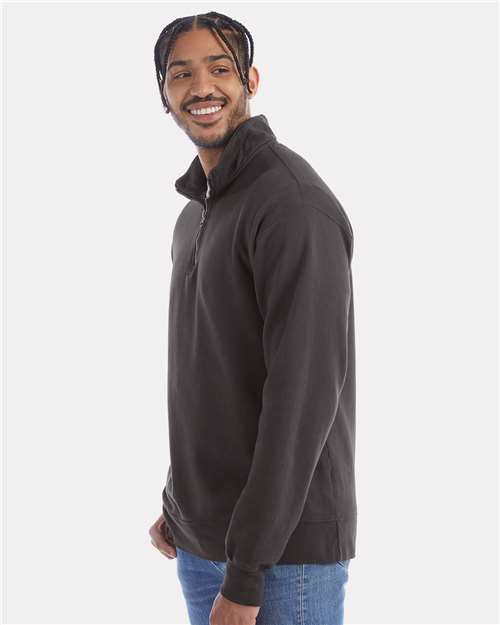 ComfortWash by Hanes Unisex Garment-Dyed Quarter-Zip Sweatshirt GDH425