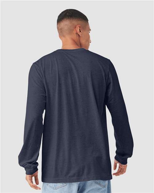 BELLA + CANVAS Heather CVC Long Sleeve Tee 3501CVC