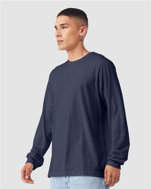 BELLA + CANVAS Heather CVC Long Sleeve Tee 3501CVC