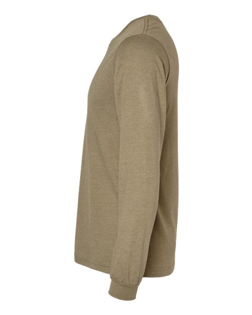 BELLA + CANVAS Heather CVC Long Sleeve Tee 3501CVC