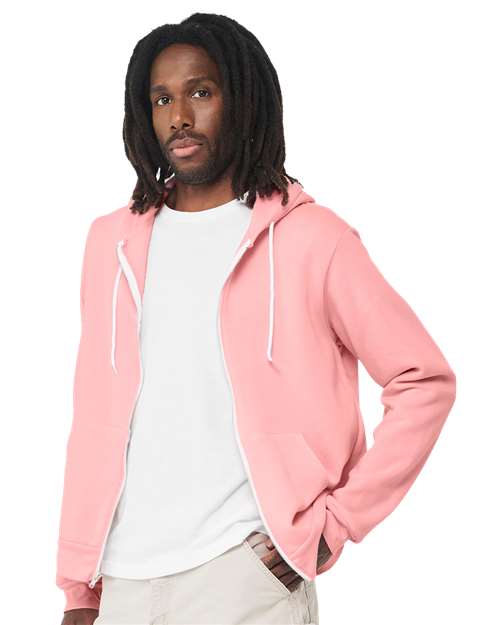 BELLA + CANVAS Unisex Sponge Fleece Full-Zip Hoodie Sweatshirt 3739