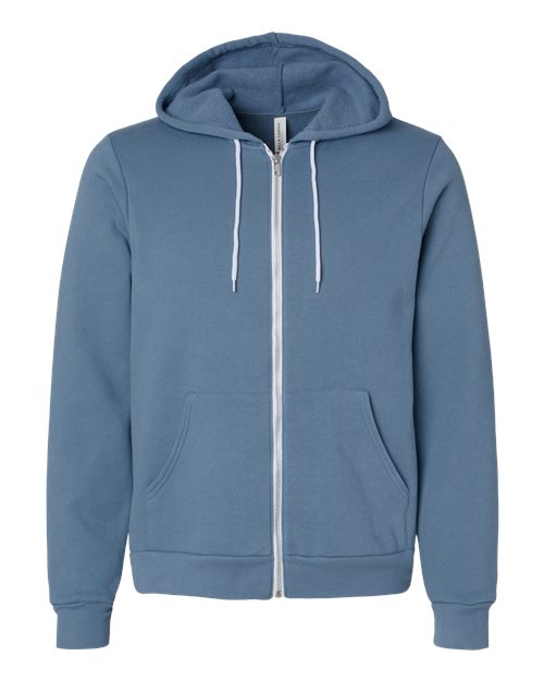 BELLA + CANVAS Unisex Sponge Fleece Full-Zip Hoodie Sweatshirt 3739