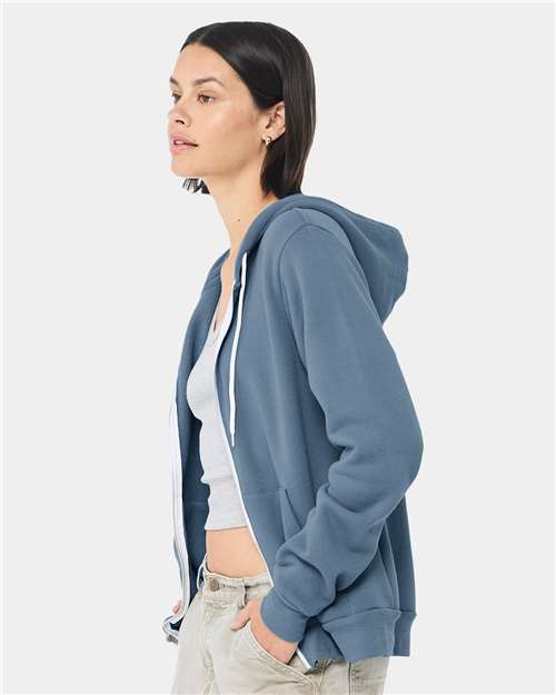 BELLA + CANVAS Unisex Sponge Fleece Full-Zip Hoodie Sweatshirt 3739