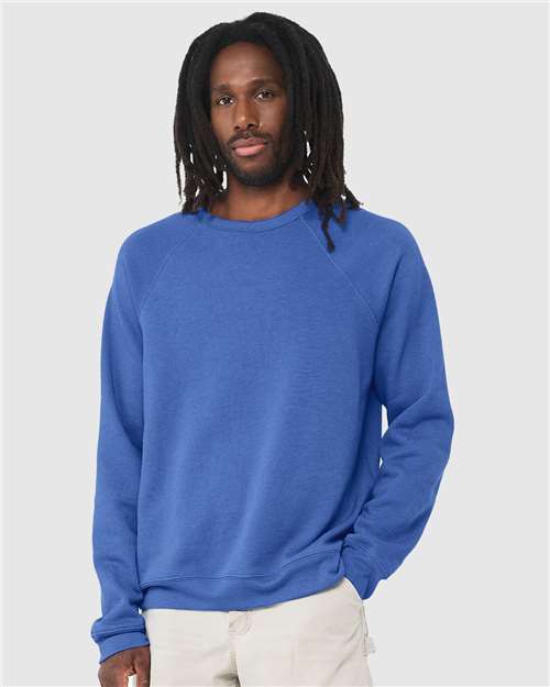 BELLA + CANVAS Unisex Sponge Fleece Raglan Crewneck Sweatshirt 3901
