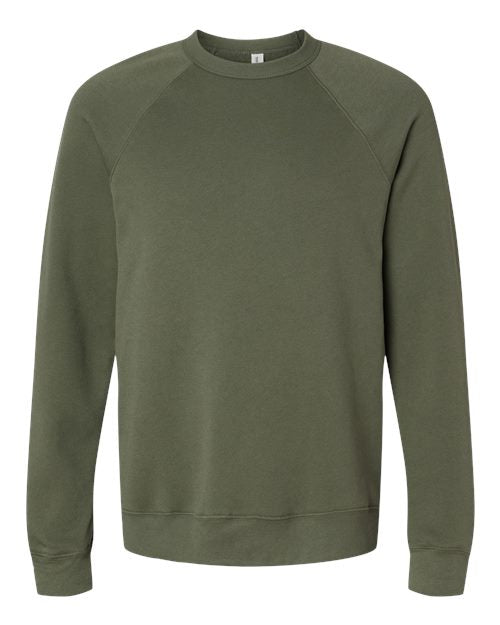 BELLA + CANVAS Unisex Sponge Fleece Raglan Crewneck Sweatshirt 3901