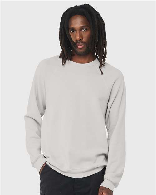 BELLA + CANVAS Unisex Sponge Fleece Raglan Crewneck Sweatshirt 3901