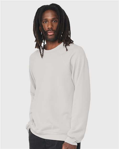 BELLA + CANVAS Unisex Sponge Fleece Raglan Crewneck Sweatshirt 3901