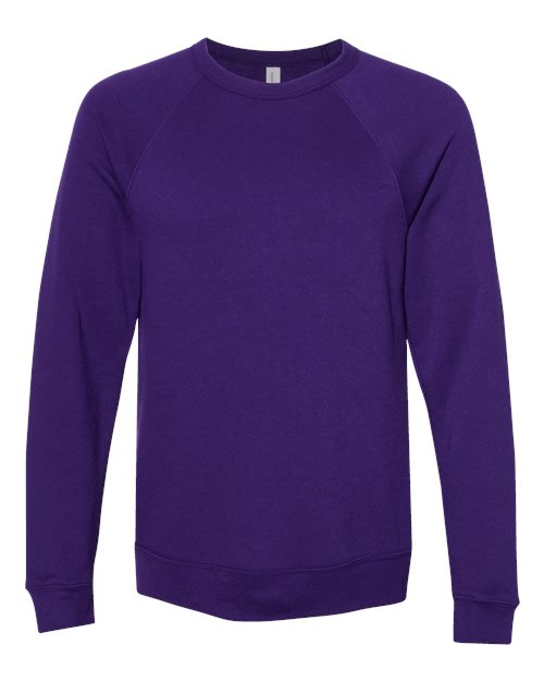 BELLA + CANVAS Unisex Sponge Fleece Raglan Crewneck Sweatshirt 3901