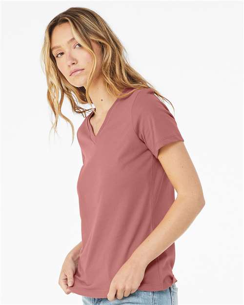 BELLA + CANVAS Women’s Relaxed Jersey V-Neck Tee 6405