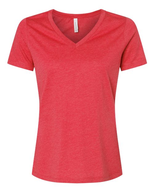 BELLA + CANVAS Women's Relaxed Heather CVC V-Neck Tee 6405CVC
