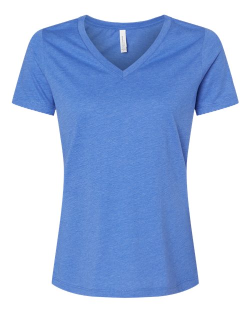 BELLA + CANVAS Women's Relaxed Heather CVC V-Neck Tee 6405CVC
