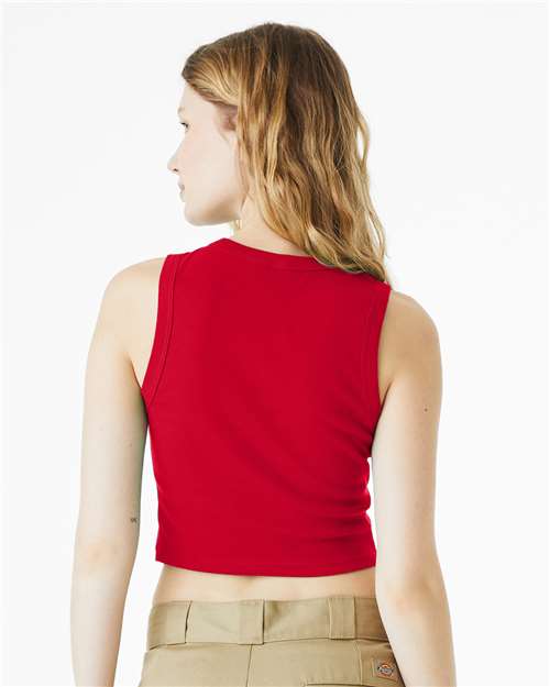 BELLA + CANVAS Women's Micro Rib Muscle Crop Tank 1013