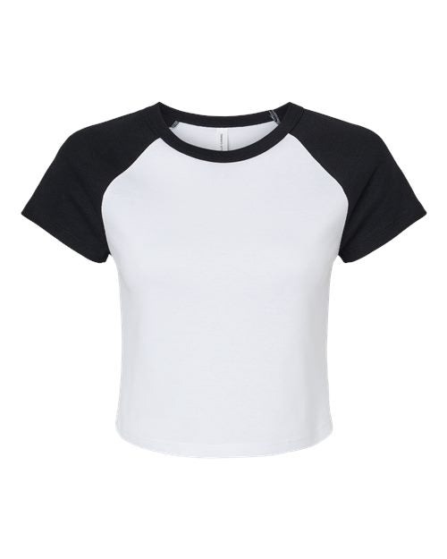 BELLA + CANVAS Women's Micro Rib Raglan Baby Tee 1201