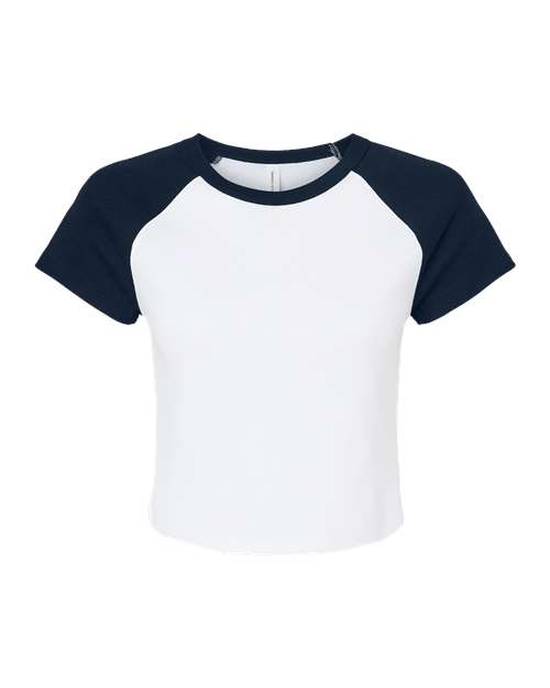 BELLA + CANVAS Women's Micro Rib Raglan Baby Tee 1201