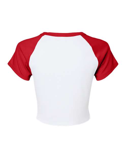 BELLA + CANVAS Women's Micro Rib Raglan Baby Tee 1201