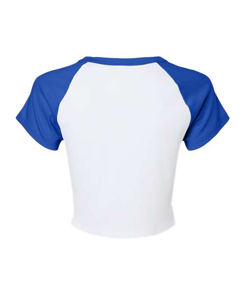 BELLA + CANVAS Women's Micro Rib Raglan Baby Tee 1201