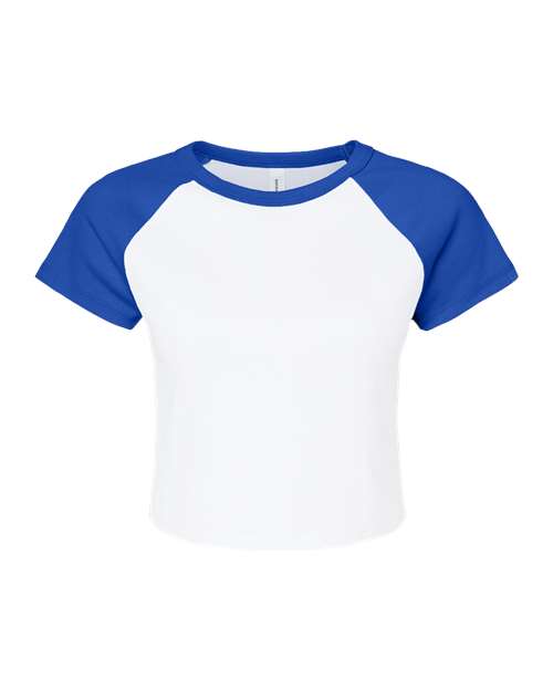 BELLA + CANVAS Women's Micro Rib Raglan Baby Tee 1201