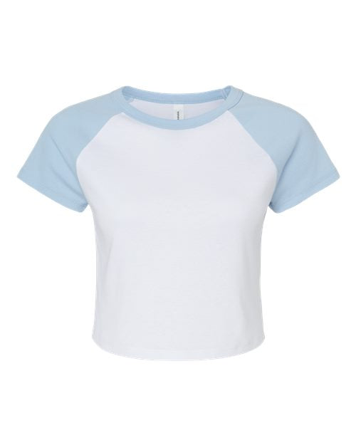 BELLA + CANVAS Women's Micro Rib Raglan Baby Tee 1201