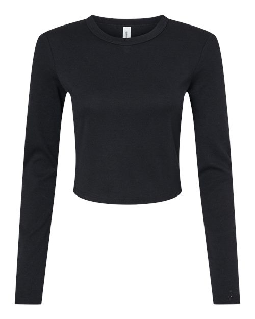 BELLA + CANVAS Women's Micro Rib Long Sleeve Baby Tee 1501