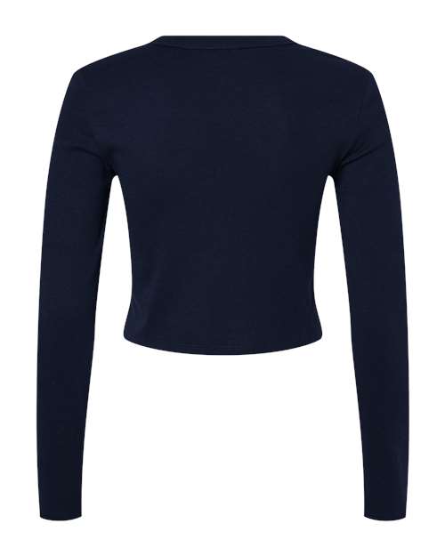 BELLA + CANVAS Women's Micro Rib Long Sleeve Baby Tee 1501