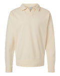 ComfortWash by Hanes Unisex Garment-Dyed Polo Collar Sweatshirt GDH490