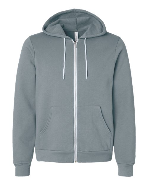 BELLA + CANVAS Unisex Sponge Fleece Full-Zip Hoodie Sweatshirt 3739