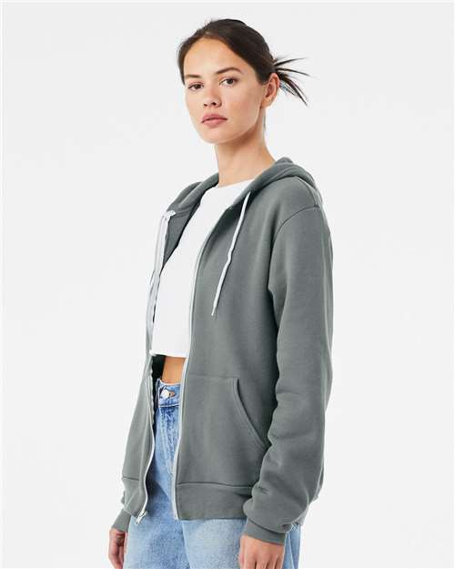 BELLA + CANVAS Unisex Sponge Fleece Full-Zip Hoodie Sweatshirt 3739
