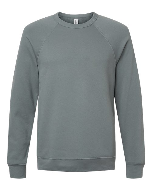 BELLA + CANVAS Unisex Sponge Fleece Raglan Crewneck Sweatshirt 3901