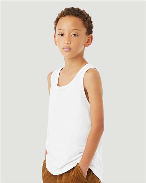 BELLA + CANVAS Youth Heather CVC Tank 3480YCVC
