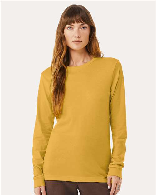 BELLA + CANVAS Heather CVC Long Sleeve Tee 3501CVC