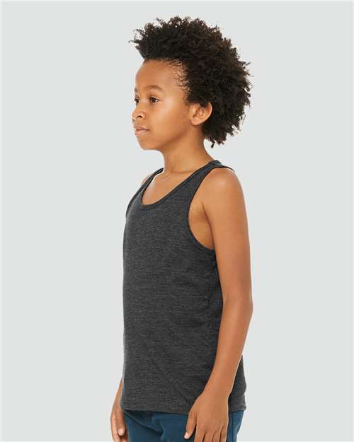 BELLA + CANVAS Youth Heather CVC Tank 3480YCVC